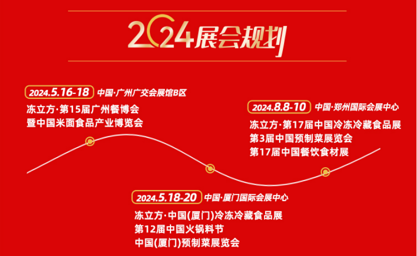 广州&厦门&郑州三城联动开展，2024引爆餐饮食材新趋势！